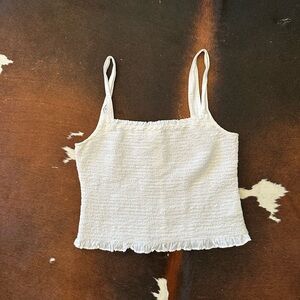 Madewell smocked tank top